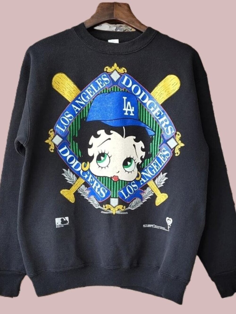 Vitage Style Los Angeles Dodgers Betty Boop Sweatshirt Dodgers Crewneck